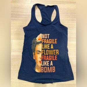 Frida Kahlo tank size small